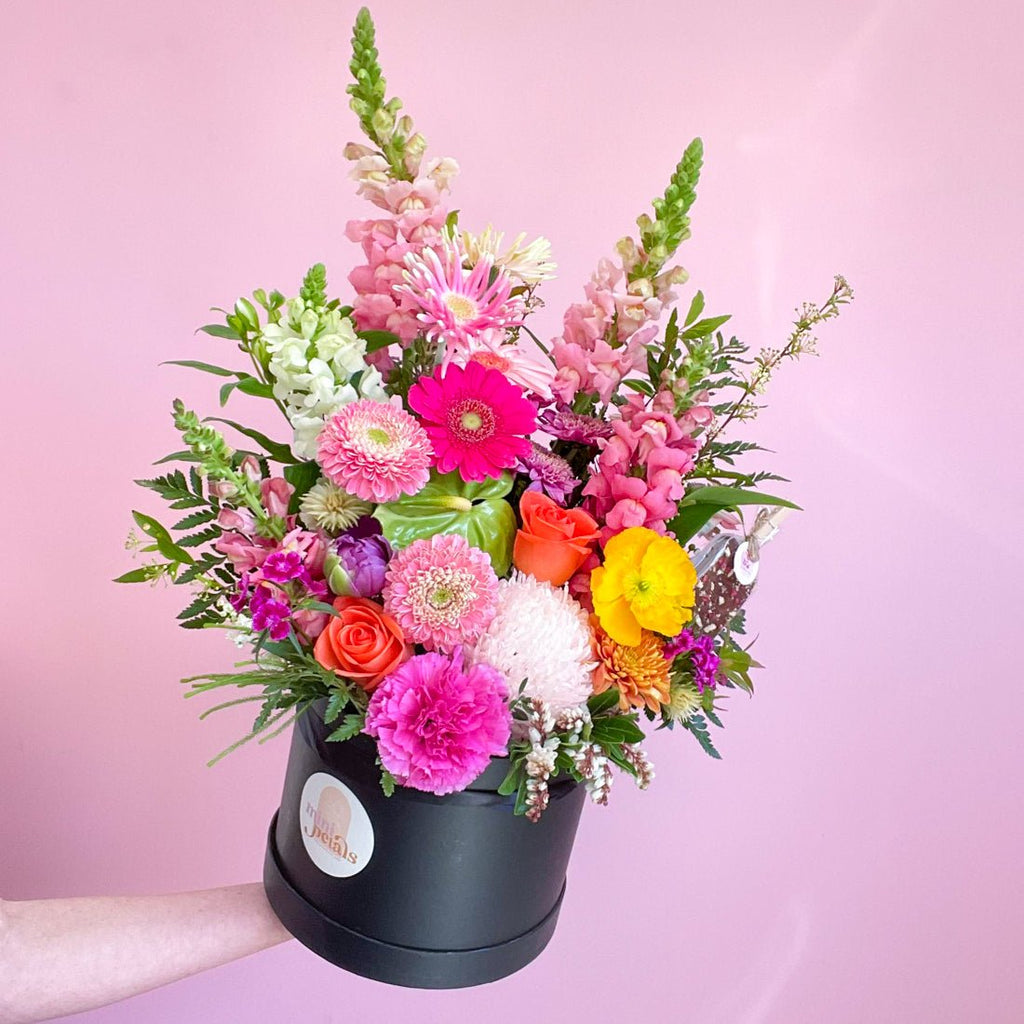 Magnum | Hat Box Arrangement - Mini Petals Florist
