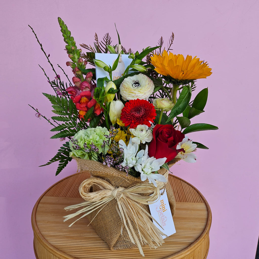 New! Rustic Elegance | Boxed Arrangement - Mini Petals Florist